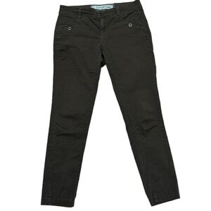 Daughters of the Liberation Anthropologie Flat Front Chino Button Close Pockets